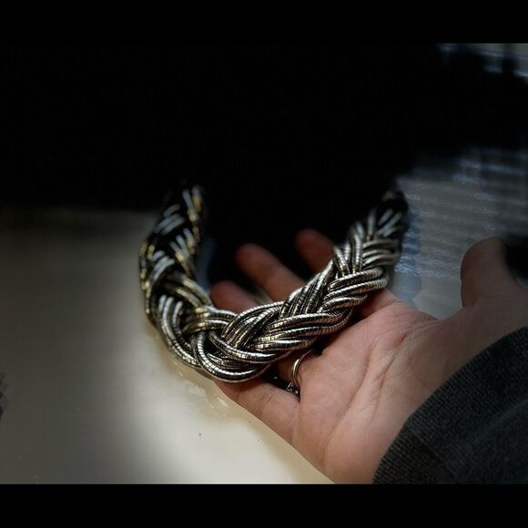 Bundle Sale 3 for $15 | Multi-Strand Silvertone Necklace | Unbranded - Picture 8 of 11